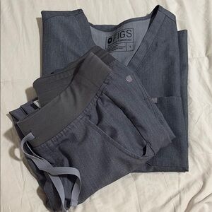 Figs Gray Scrub Set S Catarina top/ XS P joggers